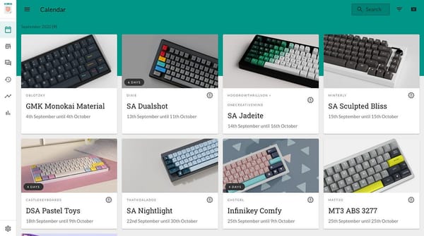 Webs donde encontrar group buys e interests checks de keycaps, switches, cajas y más